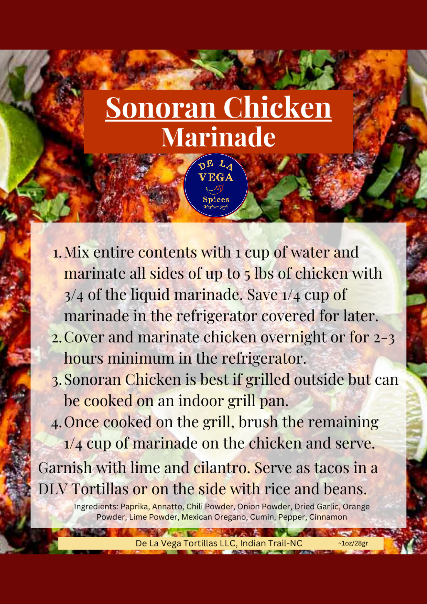 Sonoran Chicken Marinade